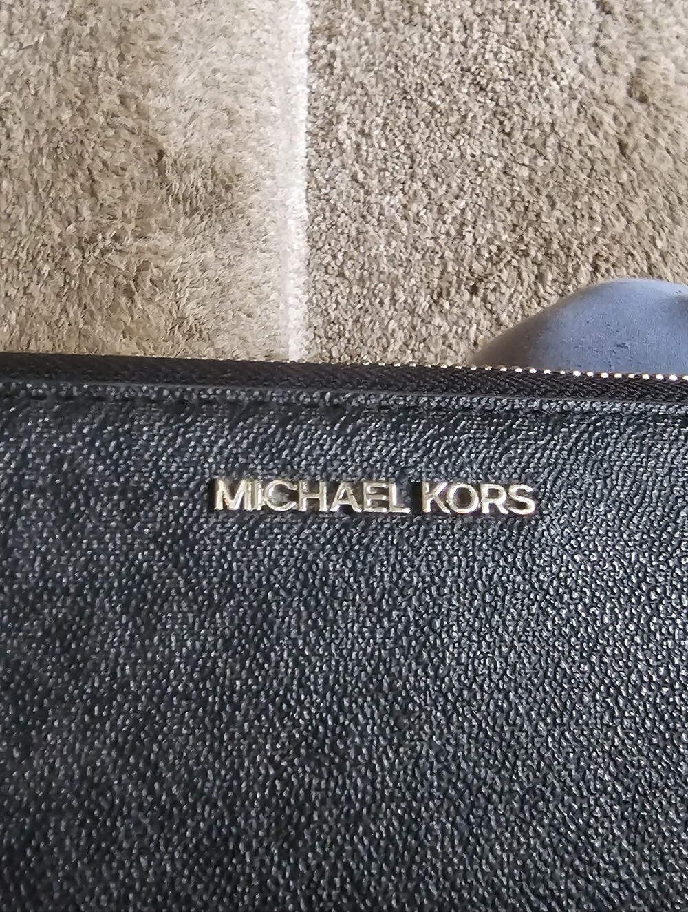 Michael Kors Black Zip-Around Wristlet - Picture 5 of 9